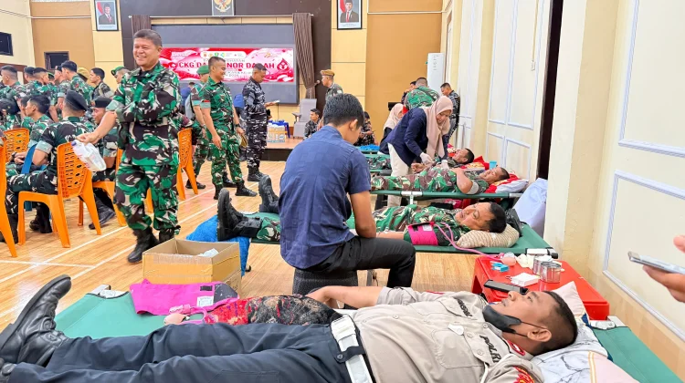 Donor Darah Warnai HUT Bhayangkara ke-80 di Polres Lhokseumawe