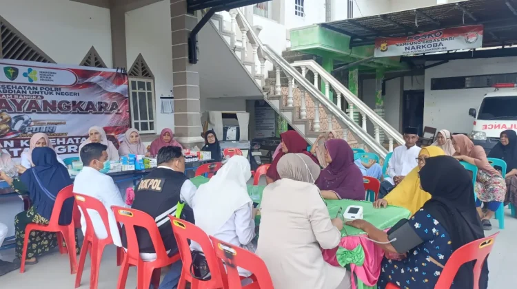 Bakti Kesehatan Polri Warnai HUT Bhayangkara ke-80