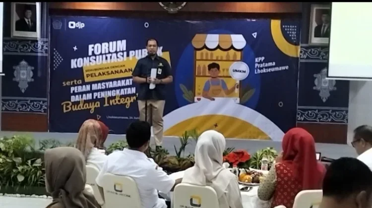 KPP Pratama Lhokseumawe Gelar Forum Konsultasi Publik dan Budaya Integritas
