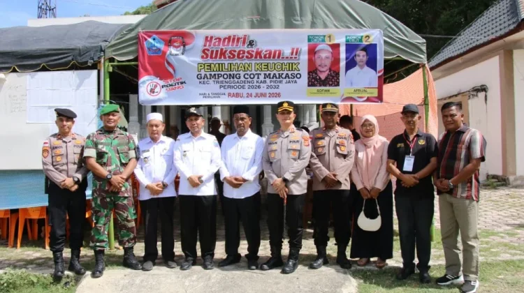 Pemkab Pidie Jaya Monitoring Pemilihan Keuchik Serentak
