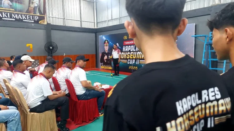 Kapolres Lhokseumawe Resmi Buka Turnamen Badminton Kapolres Cup II