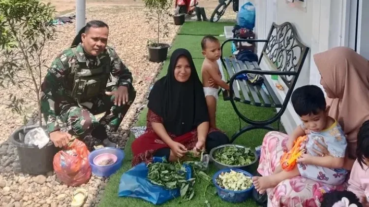 Manfaatkan Waktu Silaturahmi, Kedekatan dengan Warga Huntara Makin Erat