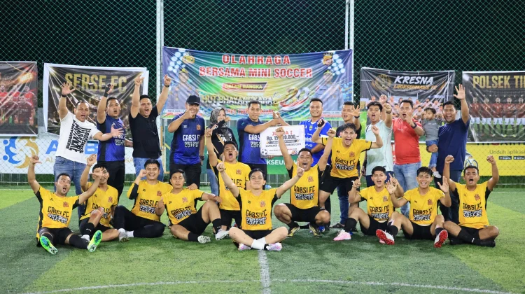 Gabsi FC Rain Juara Turnamen Mini Soccer HUT Bhayangkara ke-80 Polres Lhokseumawe