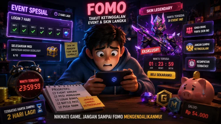 FOMO di Dunia Game, takut Ketinggalan Event dan Skin Langka