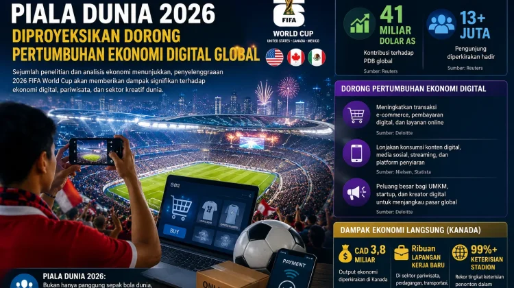 Piala Dunia 2026 Diproyeksikan Dorong Pertumbuhan Ekonomi Digital Global