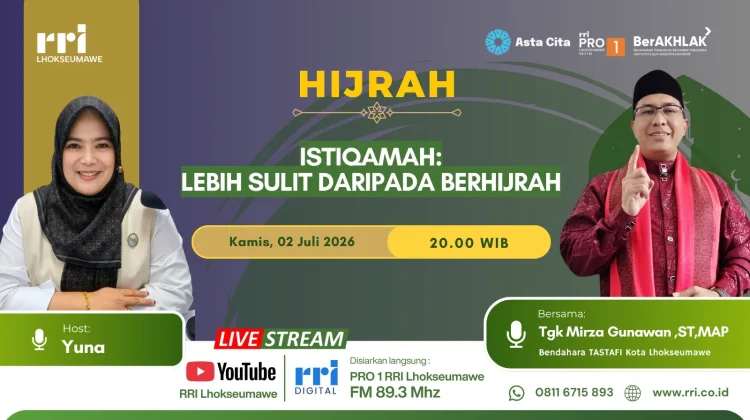 Ustadz Mirza Gunawan Kupas Makna Istiqamah dalam Siaran RRI