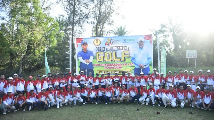 Kapolres Lhokseumawe Buka Open Tournament Golf HUT Bhayangkara ke-80