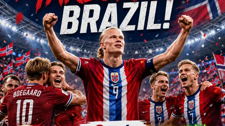 Norwegia Singkirkan Brasil 2-1, Haaland Antar Tim Viking ke Perempat Final PD 2026