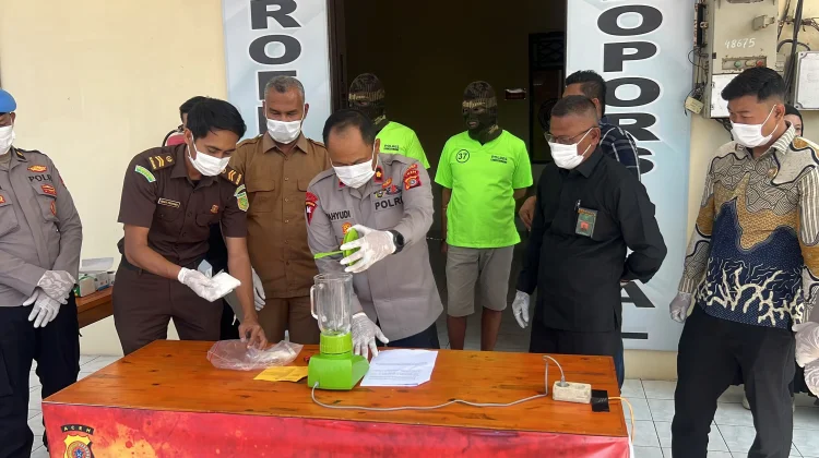 Polres Lhokseumawe Musnahkan 193,32 Gram Sabu