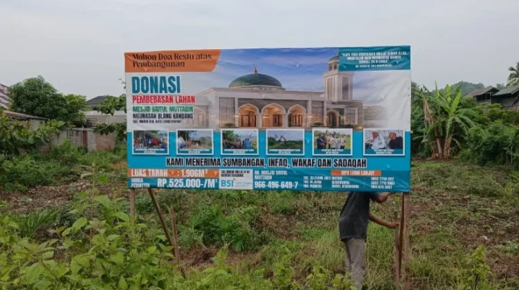 Panitia Masjid Baitul Muttaqin Harapkan Wakaf Tanah untuk Pelunasan Lahan