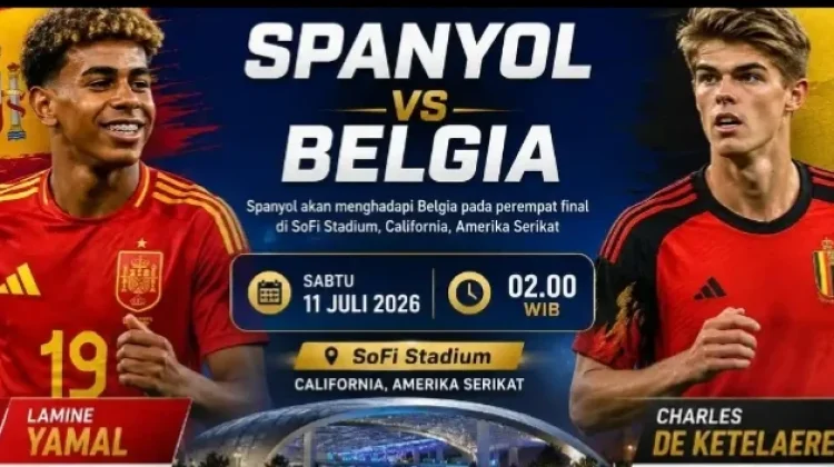 Performa Solid Spanyol Diuji Ketajaman Belgia di Perempat Final