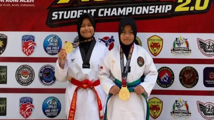 Kakak Beradik Lhokseumawe Persembahkan Emas dan Perunggu untuk Aceh