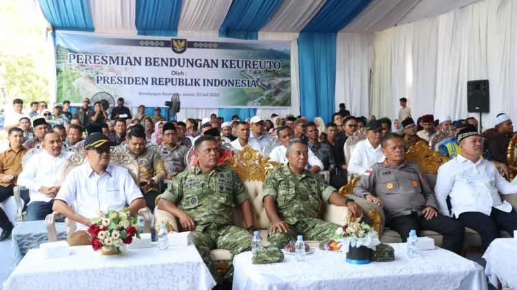 Presiden Prabowo Resmikan Bendungan Krueng Keureuto Aceh Utara