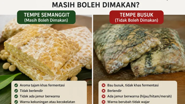 Tempe Semangit atau Tempe Busuk, Masih Boleh Dimakan?