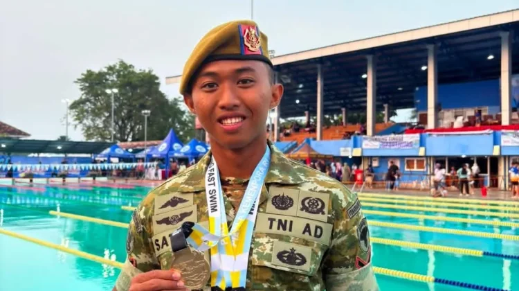 Prajurit Yonarhanud 5/CSBY, Hatrick Medali Kejurnas Renang Kemenpora 2026