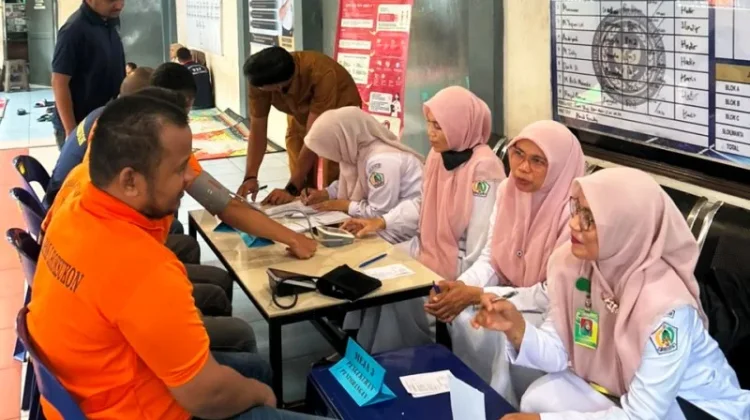 Deteksi Penyakit Menular, Lapas Lhoksukon Gelar Skrining Kesehatan untuk WBP