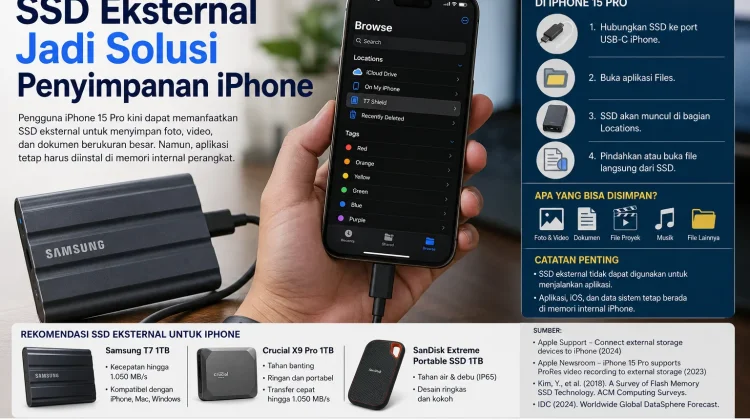 SSD Eksternal Jadi Solusi Penyimpanan iPhone