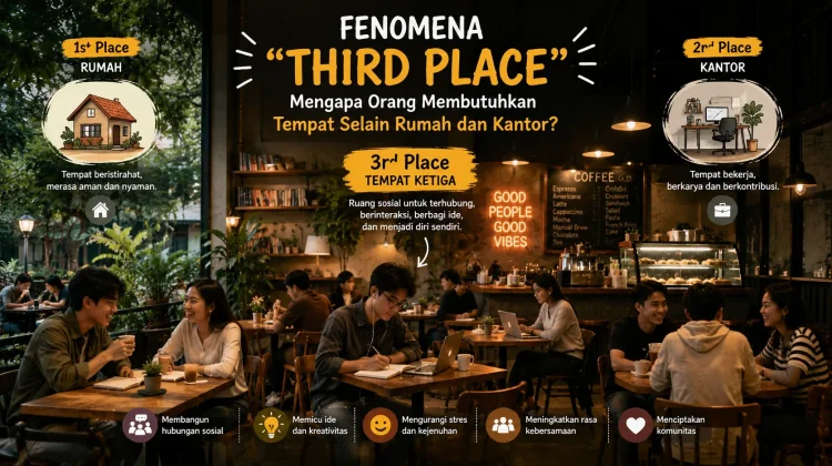 Fenomena "Third Place" Mengapa Orang Membutuhkan Tempat Selain Rumah dan Kantor?