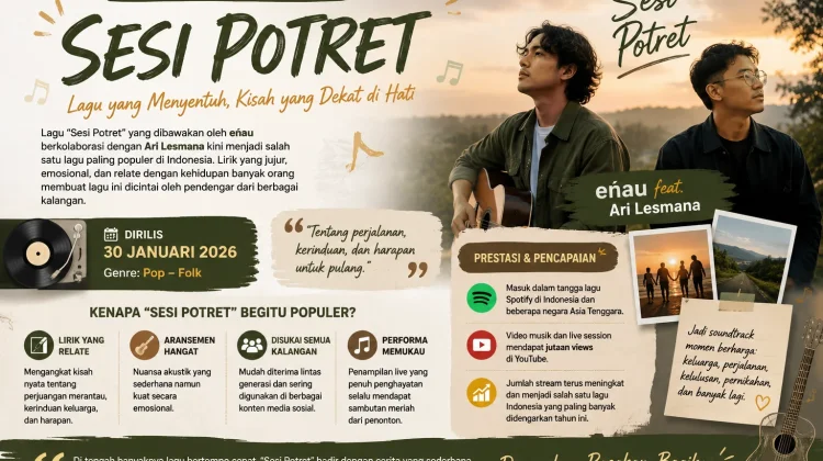 Lagu "Sesi Potret" Melejit di Berbagai Platform Musik, Jadi Soundtrack Favorit Warga