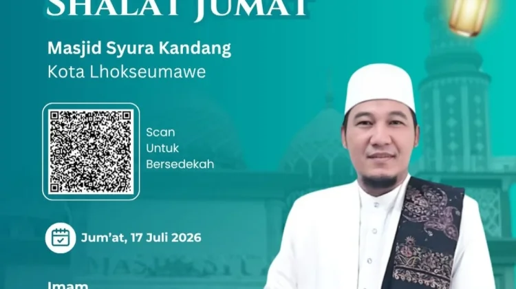 Tgk Husni  Lugman akan Sampaikan Khutbah Jumat di Mesjid Syura Kandang