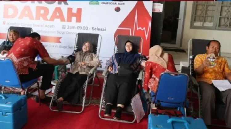 Perkuat Aksi Kemanusiaan, Dinsos Aceh Gelar Donor Darah
