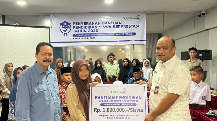 Medco E&P dan BPMA Kembali Salurkan Beasiswa bagi 431 Pelajar Berprestasi