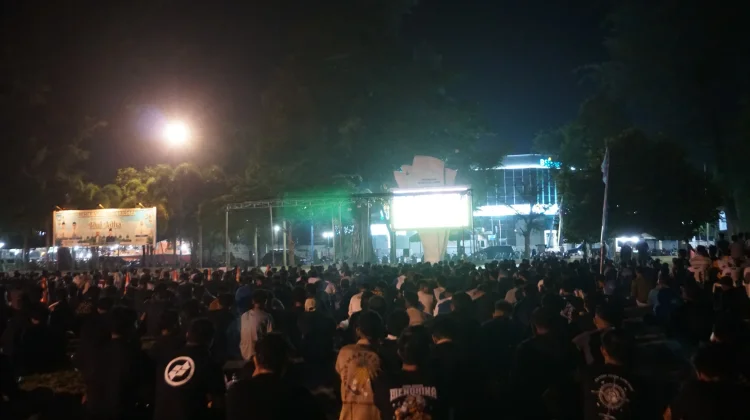 Ribuan Warga Padati Nobar Final Piala Dunia Langsa