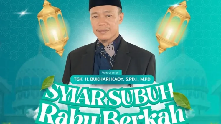 Syiar Subuh Rabu Berkah Masjid Syura Kandang Hadirkan Tgk. H. Bukhari Kaoy