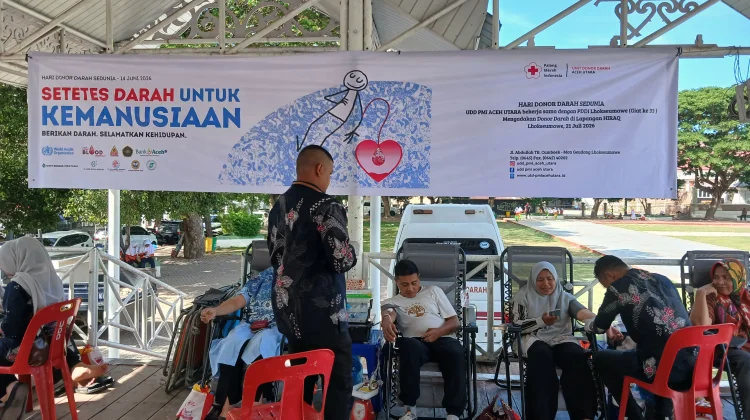 UDD PMI Aceh Utara Targetkan 200 Kantong Darah