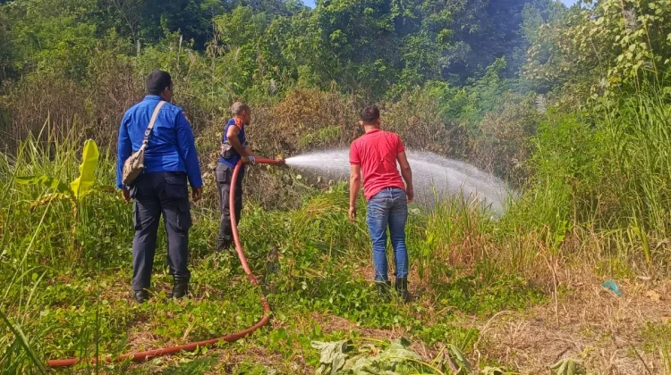 Pembakaran Sampah Diduga Picu Kebakaran Lahan Blang Poroh