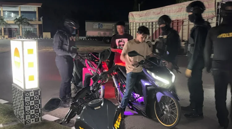 Team Star Reborn Polres Lhokseumawe Amankan Tujuh Sepeda Motor