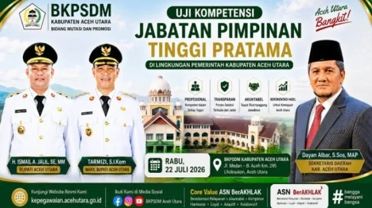 Pemkab Aceh Utara Uji Kompetensi Pejabat Strategis Eselon