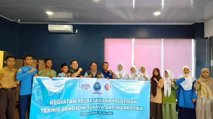 BNN Kota Lhokseumawe Ajak Remaja untuk menjadi Pendidik Sebaya Anti Narkoba