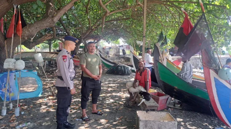 Sat Polairud Polres Lhokseumawe Ajak Waspada Cuaca dan Tolak Premanisme