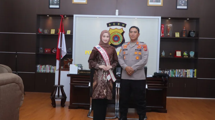 Kapolres Beri Dukungan untuk Finalis Putri Pariwisata Indonesia 2026 Asal Aceh