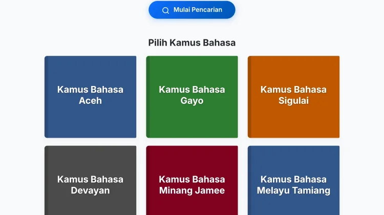 Makin Mudah Belajar Bahasa Aceh lewat Kamus Daring