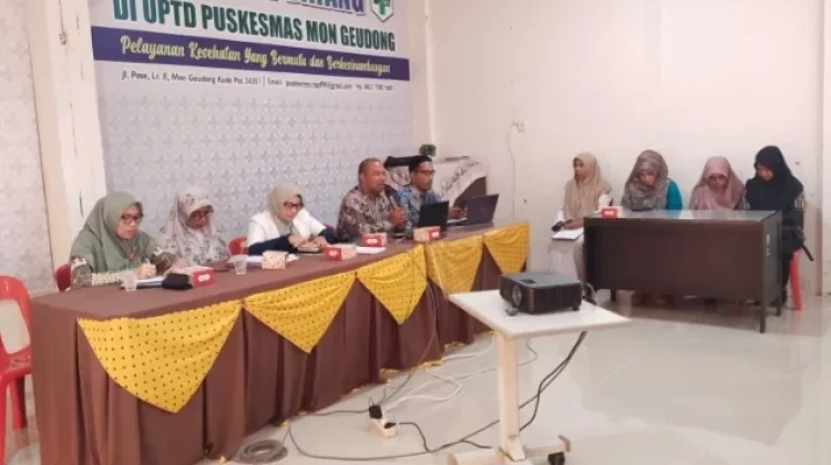 Lokakarya Bulanan Perkuat Koordinasi Pelayanan Puskesmas Mon Geudong
