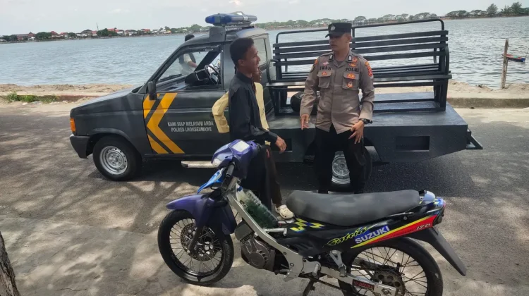 Antisipasi Balap Liar saat Salat Jumat, Polsek Banda Sakti Patroli di Waduk Pusong