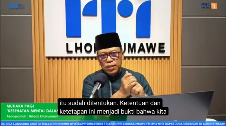 Ustadz Khairunasri: Kesehatan Mental dalam Islam