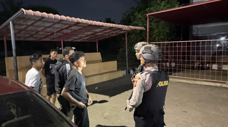 Patroli Polres Lhokseumawe Sambangi Titik Rawan