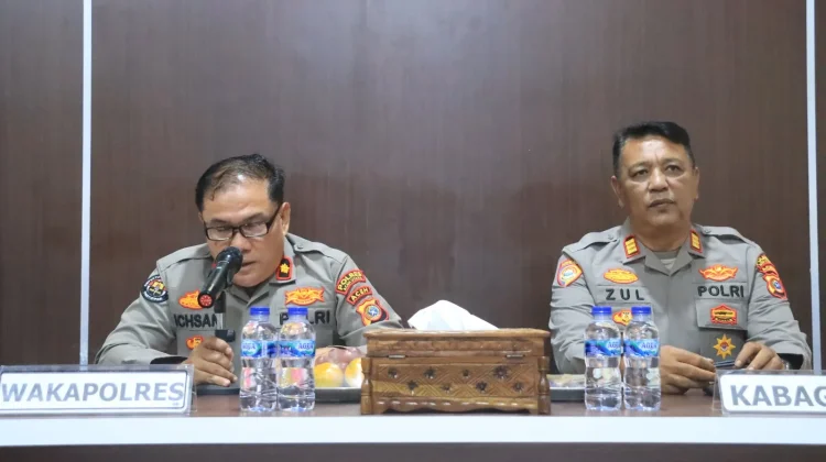 Komitmen Wujudkan Pelayanan Transparan, Wakapolres Aceh Utara Pimpin FKP