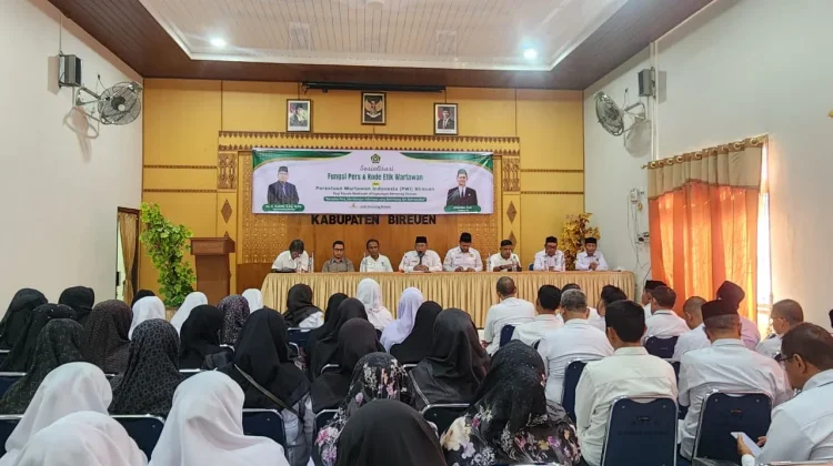 Kemenag Bireuen, PWI, dan AJI Perkuat Pemahaman Kepala Madrasah tentang Dunia Pers