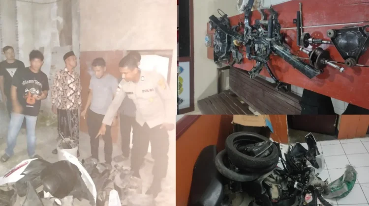 Polres Lhokseumawe Amankan Dua Terduga Pelaku Curanmor di Kawasan Goa Jepang