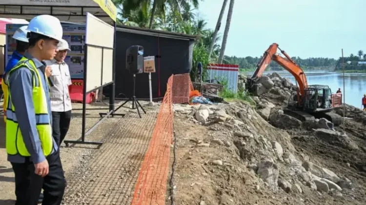 Wapres Tinjau Progres Pembangunan Jembatan Krueng Tingkeum Bireuen