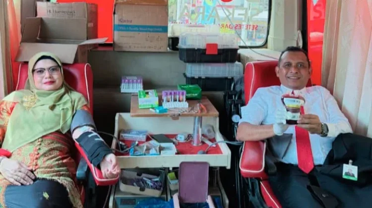 Semarak HUT ke-53, Bank Aceh Cabang Lhokseumawe Gelar Donor Darah