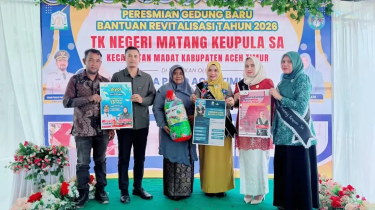 Bunda PAUD Aceh Timur Resmikan Gedung Revitalisasi TK Negeri Keupula Sa
