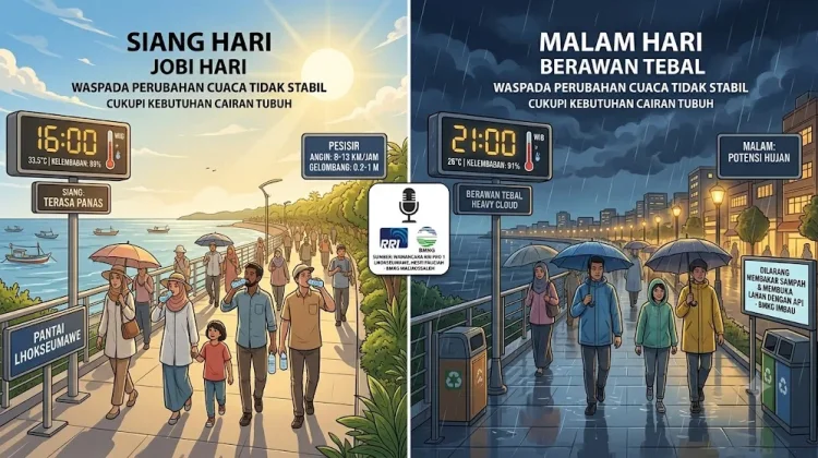 BMKG Malikussaleh Imbau Masyarakat Waspadai Perubahan Cuaca Sewaktu Waktu