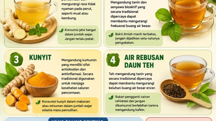 Herbal Alami yang Bisa untuk Diare