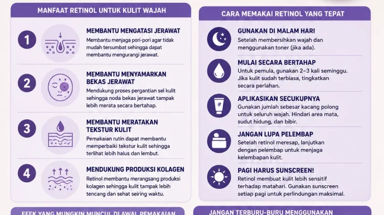 Pemakaian Retinol pada Wajah: Cara Menggunakan dan Hal yang diperhatikan