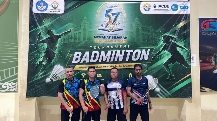 Alchalil – Iswanda Juara Badminton Sivitas Akademika Dies Natalis Unimal ke-57